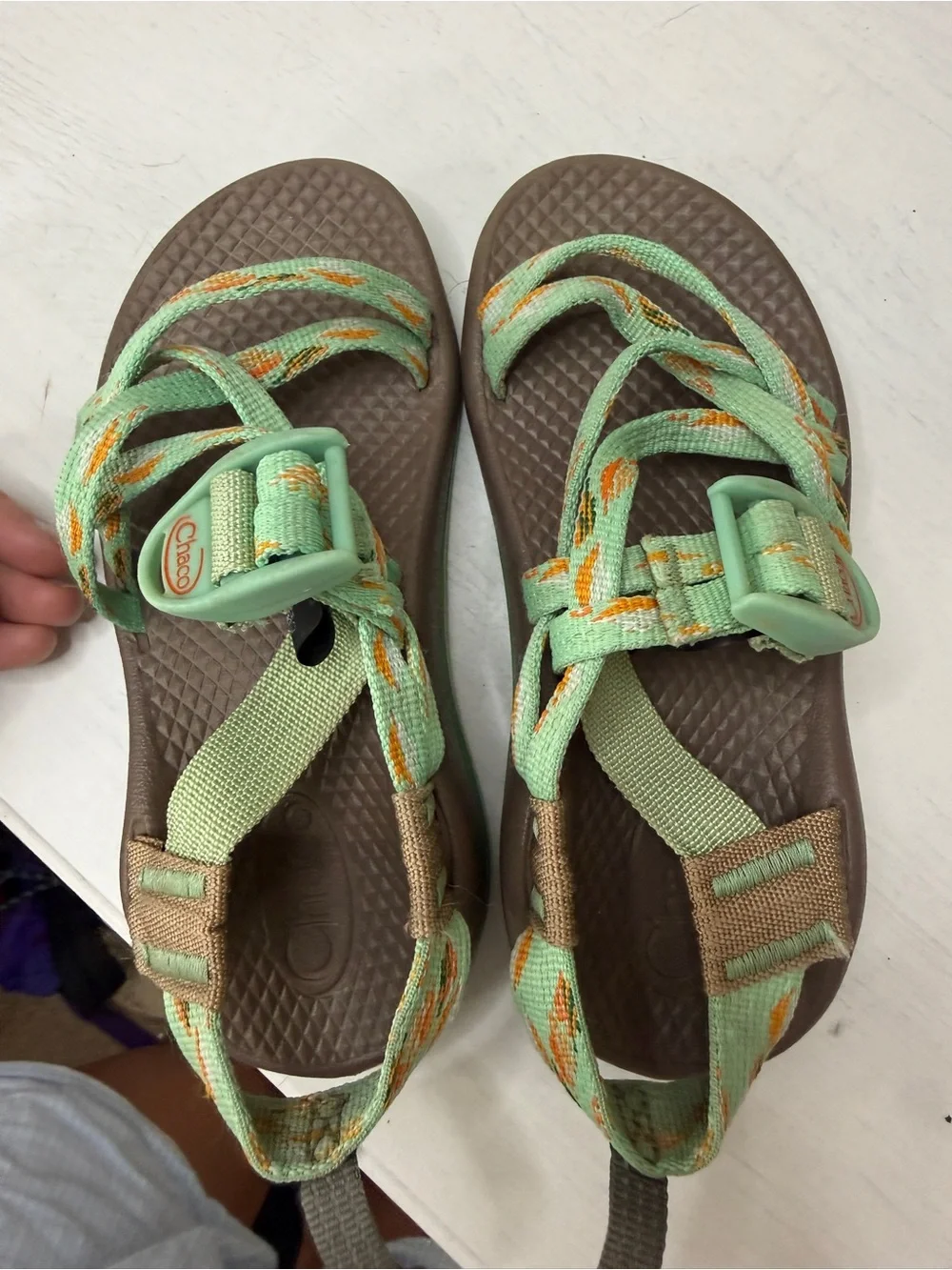 Chaco ZX1 Kids Sport Sandals Turquoise Size 11